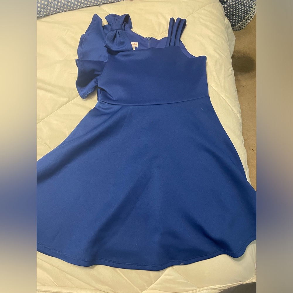 Royal blue fancy dress